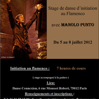 stage de danse initiation au flamenco à Paris du 5 au 8 juillet 2012