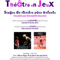 Stages de théâtre pour enfants: Théâtre en Jeux