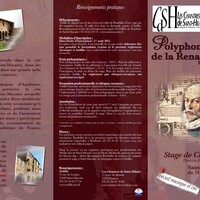 POLYPHONIES DE LA RENAISSANCE : stage de chant sacré