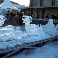 sculpture sur glace