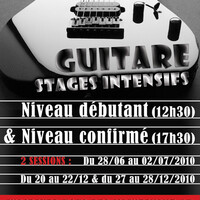 Stage intensif de guitare électrique : niveau confirmé