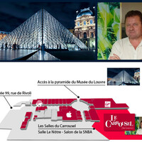 Invitation de Yannick Le Quilleuc au Salon National des Beaux-Arts au Carrousel du Louvre à Paris