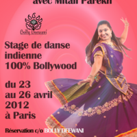 Stage danse BOLLYWOOD à Paris du 23 au 26 avril avec Mitali Parekh