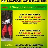 Cours de danse Africaine traditionnelle à CHARTRES avec l'Association LÖGWEY