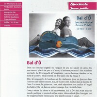 Bal d'Ô, spectacle musical petite enfance