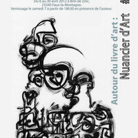 Expo Nuancier d'Art au café littéraire Brin de Zinc
