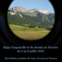 stage dessin et aquarelle en vercors