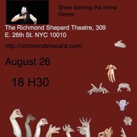 la Compagnie des mimes à New York le 26 août 2012