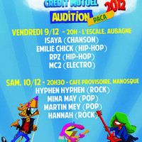 Audition PACA les Découvertes du Printemps de Bourges Crédit Mutuel 2012