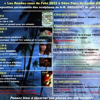 Les rendez-vous de l'été à Eden Parc, le Jardin d'Eden