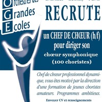 Recrutement chef de choeur rémunéré (Paris 13e)