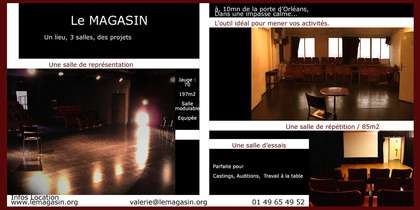 Le Magasin, lieu des arts de la scène et de l’image.