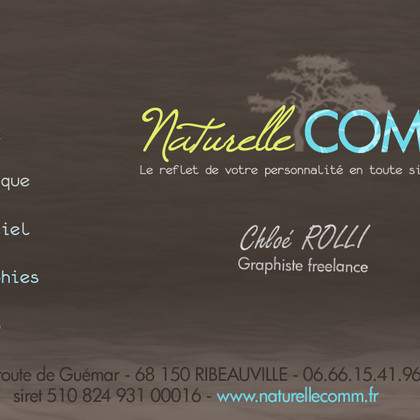 NaturelleComm | Chloé ROLLI | Graphiste - Webdesigner Freelance