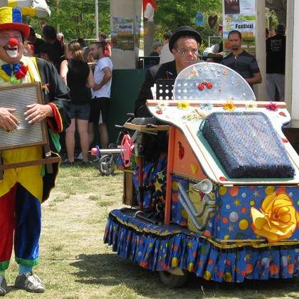 Duo de clowns, musiciens Gaby & Willy