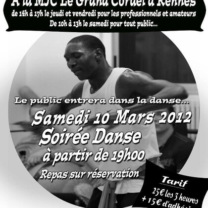 stage de danse afro-contemporaine avec Ousseni Sako à Rennes 8-9-10 mars