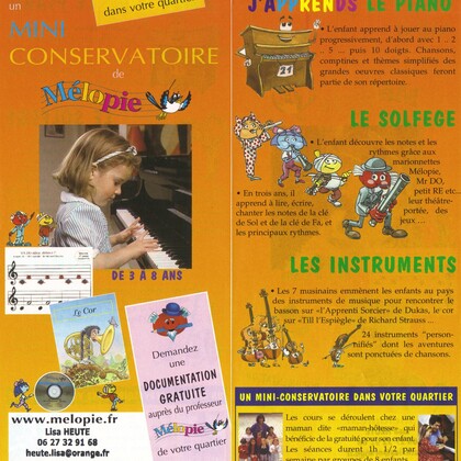 Cours de piano pour les enfants de 3 à 8 ans