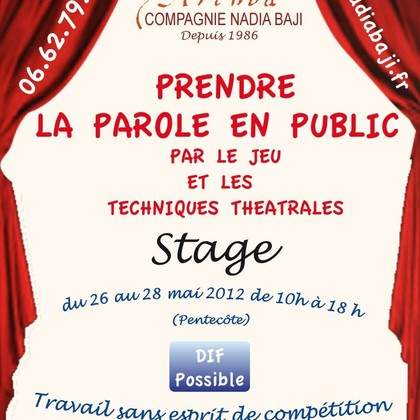 Prendre la parole en public par le jeu et les techniques du théâtre
