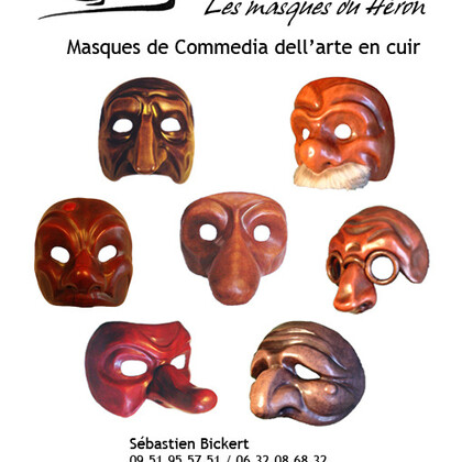Masque de Commedia dell'arte - Les masques du Héron