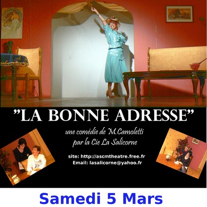 théâtre "La Bonne adresse" de M.Camoletti