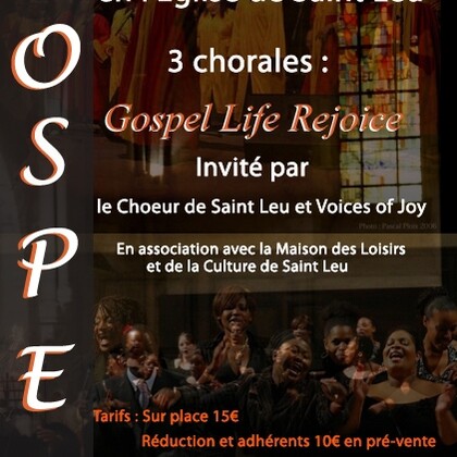 The Gospel Life Rejoice en concert!