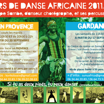 Cours de danse africaine - Gardanne (dépt 13 entre Aix et Marseille)