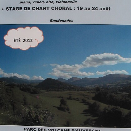 Stage de chant choral et de découverte de la moyenne montagne cantalienne