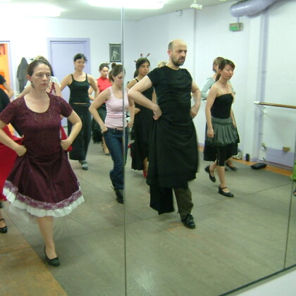 Aficionados de la Nueva academia del Flamenco