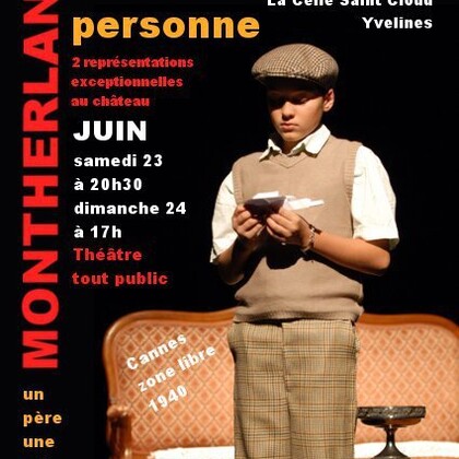 Théâtre: Fils de personne à La celle saint Cloud