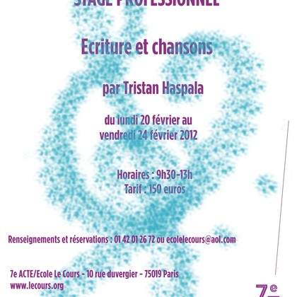 Stage pro : Ecriture et chansons