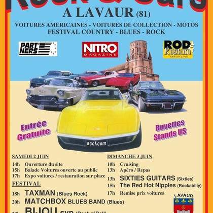 ROCK’&’CARS à Lavaur (81) les 2 et 3 juin 2012
