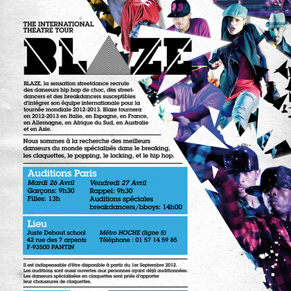 Blaze The Show cherche danseurs