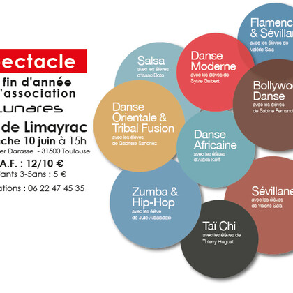 SPECTACLE DE FIN D’ANNEE DE L’ASSOCIATION LUNARES