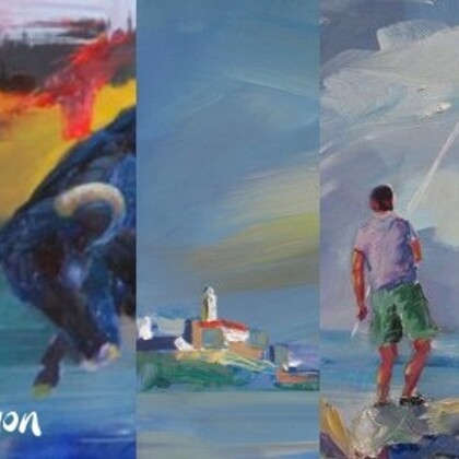 Daniel Simon : Peinture de la tauromachie et du sport.