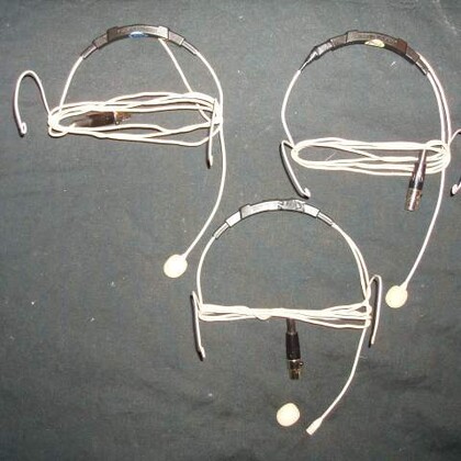 Micros serre tête AKG C477. capsules omni