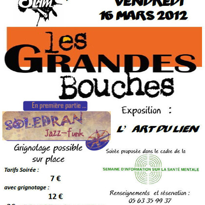 Soirée Concerts à Lagarrigue avec Soledran et les Grandes Bouches