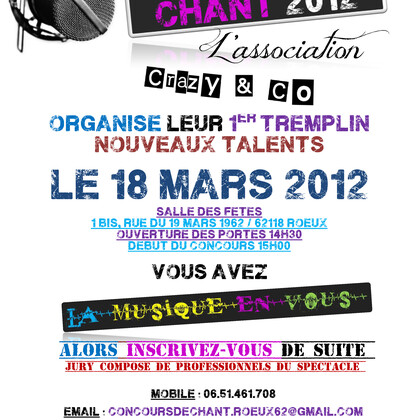 Concours de chant 2012 à Roeux
