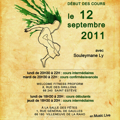reprise des cours de danse africaine/2011/2012
