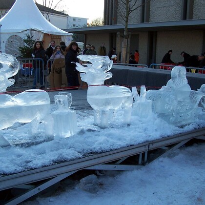 sculpture sur glace