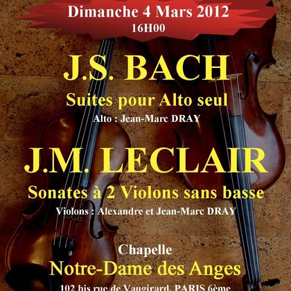 Concert BACH - LECLAIR