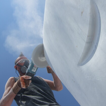 sculpture monumentale en direct