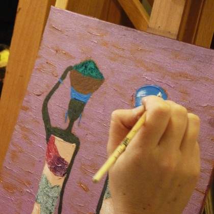 Stage d'été: la peinture acrylique et ses médiums.