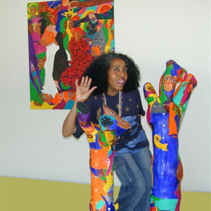 Aconcha. créatrice cubaine. Art primitif contempoirain. 