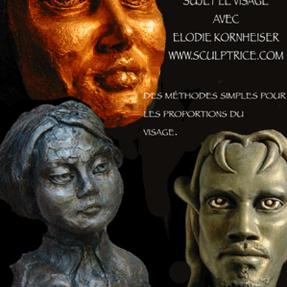 stage d'anatomie sur argile , sujet le portrait