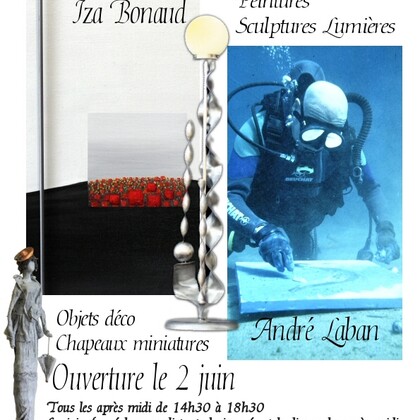Exposition de peintures et sculptures lumières