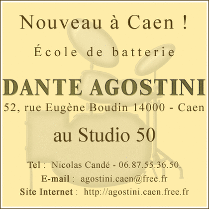 ecole de batterie dante agostini - caen