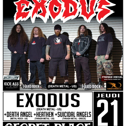 EXODUS + DEATH ANGEL + HEATHEN + SUICIDAL ANGELS