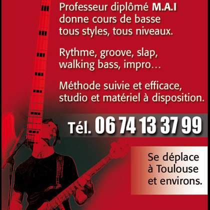 Cours de basse Toulouse - école Bass n'Groove