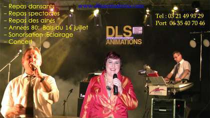 un accordéoniste et un chanteur de variété française
