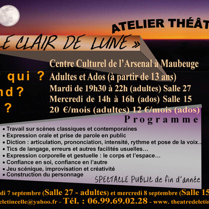 ATELIER THEATRE "LE CLAIR de LUNE"