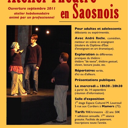 Atelier théâtre en Saosnois ado & adulte à Mamers (72)